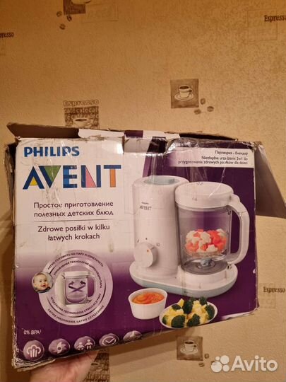 Пароварка блендер philips avent
