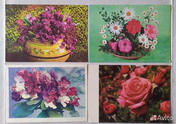 Открытки СССР. Цветы