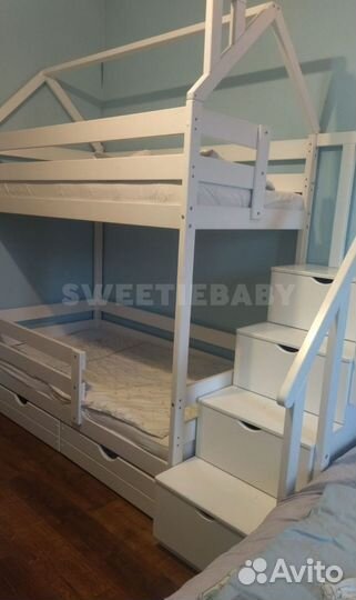 Детская кровать-домик двухъярусная Sweetie House 3