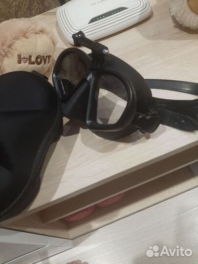 Маска для подводного плавания с креплением