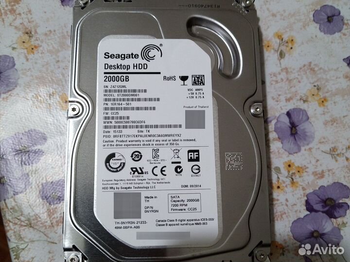Жесткий диск HP, Seagate ST3000DM001