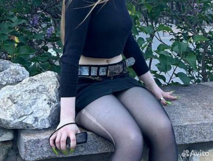 Мини юбка в стиле miu miu