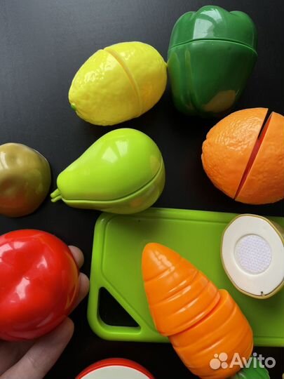 Овощи и фрукты на липучках