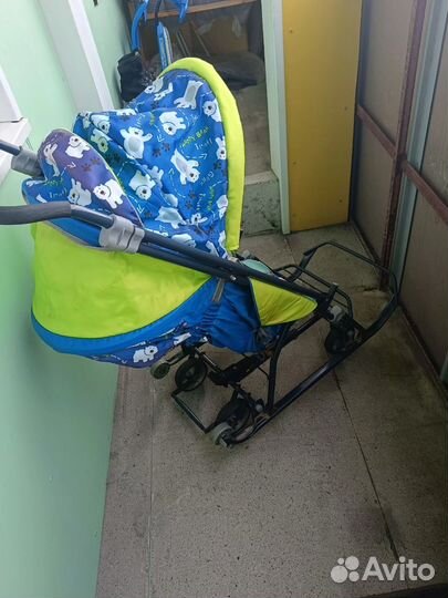 Детские санки коляска