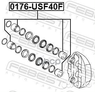 Поршень суппорта тормозного переднего 0176USF40F