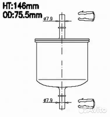 Фильтр топливный mazda tribute 01- /mazda 5 /CX-7
