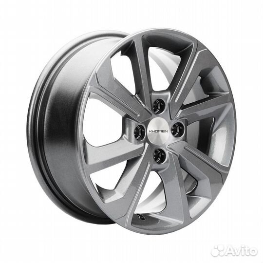 Литые диски 6x15 4x98 58.6 ET36 khomen KHW 1501 gray