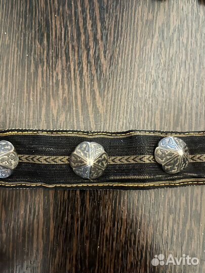 Серебряный старинный пояс