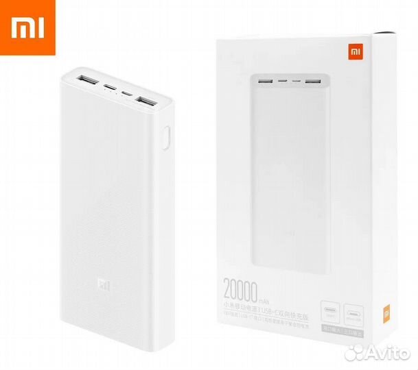 Powerbank xiaomi 20000 мач