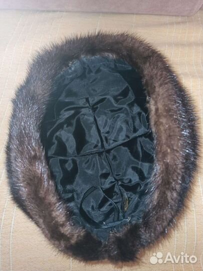 Шапка норковая женская