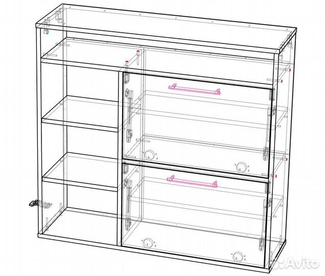 Тумба для обуви с полками