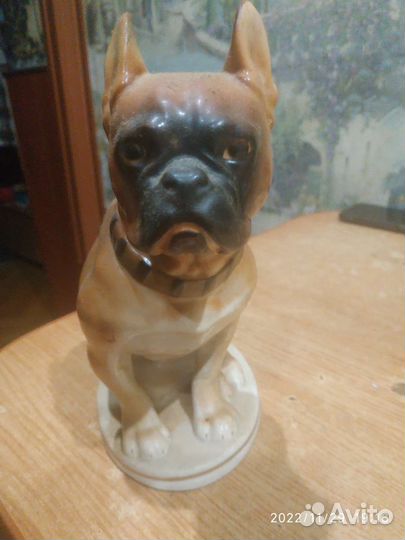 Фарфоровая собака лфз 1960х
