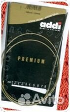 Спицы круговые супергладкие, никель, addi 105-7