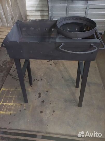 Мангал с подставкой под казан
