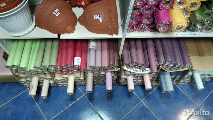 Флористическая упаковка, корзины, ленты