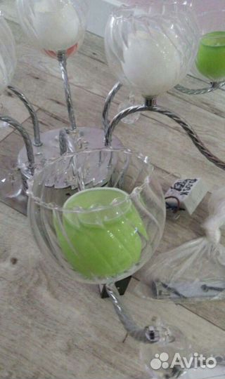 Люстра с пультом б/у