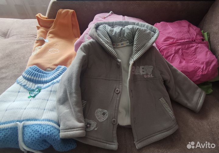Вещи на девочку 0-12 мес