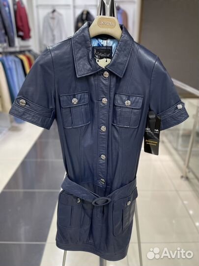 Кожаный комбинезон женский 40 размер