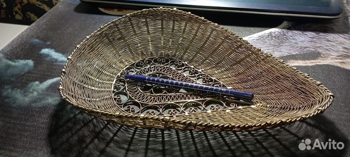 Конфетница, сухарница ссср(посеребрение)