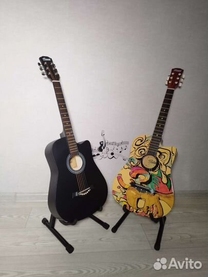 Акустическая гитара с комплектом 3 в 1