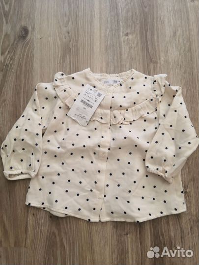 Рубашка zara для девочки 98