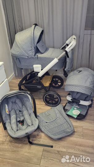 Коляска 3 в 1 mow baby zoom PU 3в1