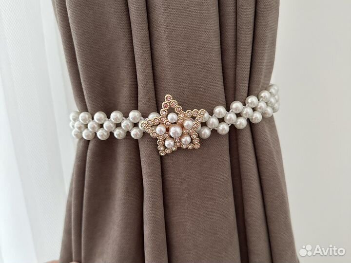 Подхваты держатели для штор занавесок на крючке 2