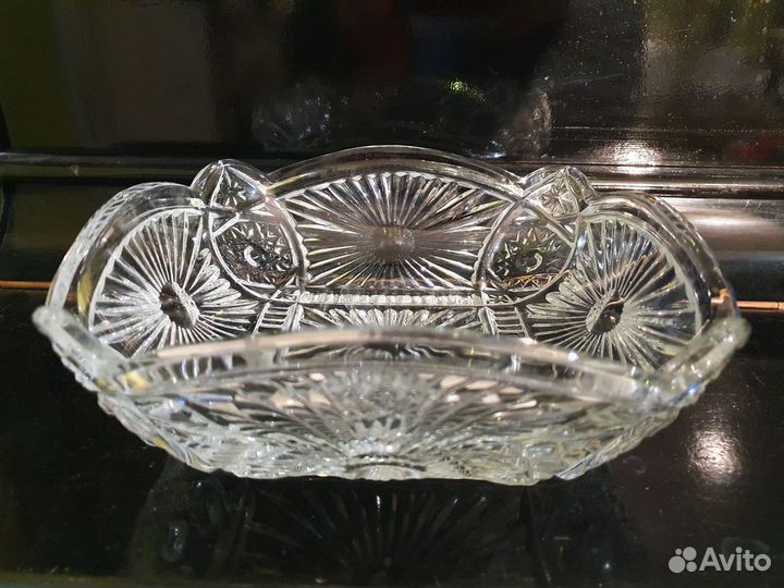 Хрустальная ваза салатник 20*20 см