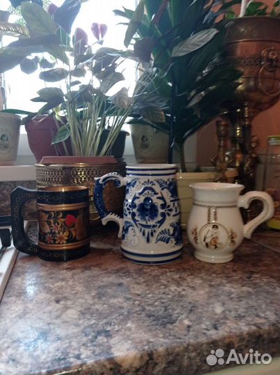 Кружки Гжель, Хохлома