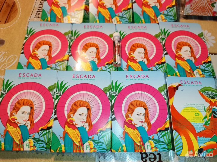 Пробники сэмплы Escada born in Paradise 10 шт
