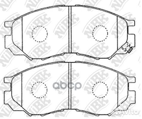 Колодки тормозные дисковые PN3369 PN3369 NiBK