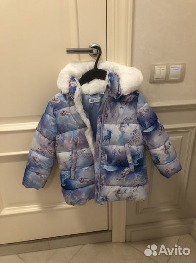 Куртка зима весна для девочки 122 детская