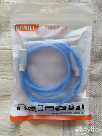 Светящийся кабель Micro USB для быстрой зарядки