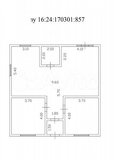 Дом 109 м² на участке 9 сот.
