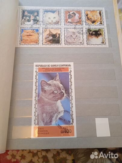 Альбом с марками. Собаки и Кошки