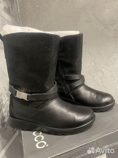 Демисезонные сапоги на девочку ecco 28 р