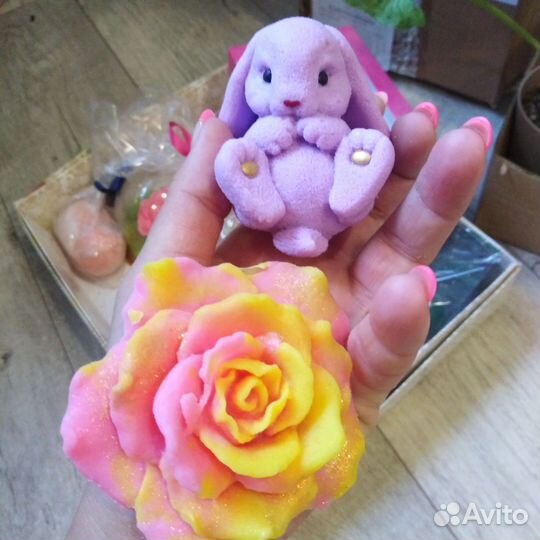 Силиконовые формы для мыла, гипса, свечей розы