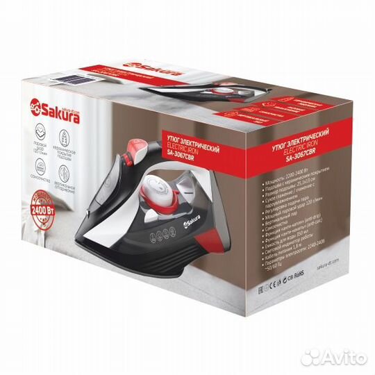 Утюг электро 2400 Вт керамика самоочист. 3067