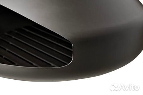 Пристенный подвесной дровяной камин