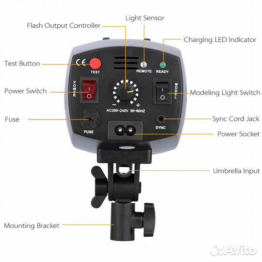 Вспышка студийная Godox k-150a+ Софт Godox 60х90