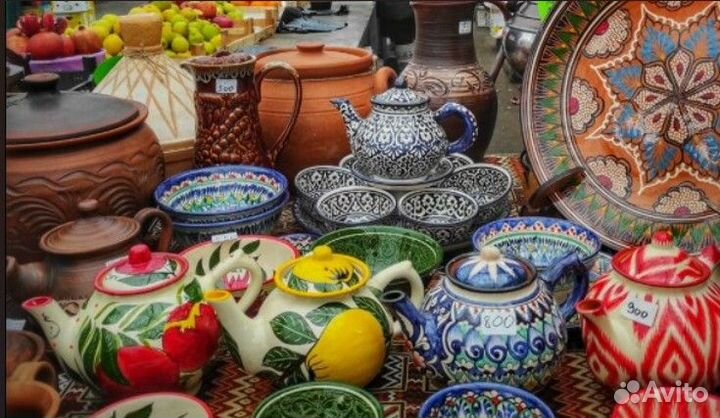 Узбекская посуда Чайные сервизы Подарочные наборы