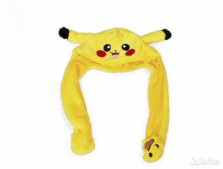 Шапка с ушами Покемон Пикачу