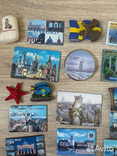 Магниты на холодильник из разных стран