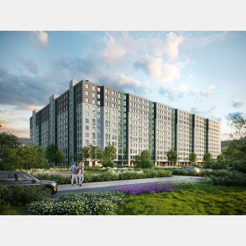 2-к. квартира, 51 м², 3/12 эт.