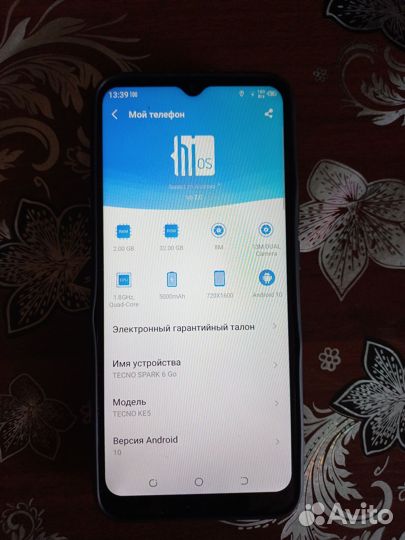 Tecno spark 6 go
