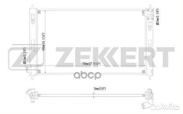 Радиатор охл. дв. Citroen C-Crosser 08- Mitsub