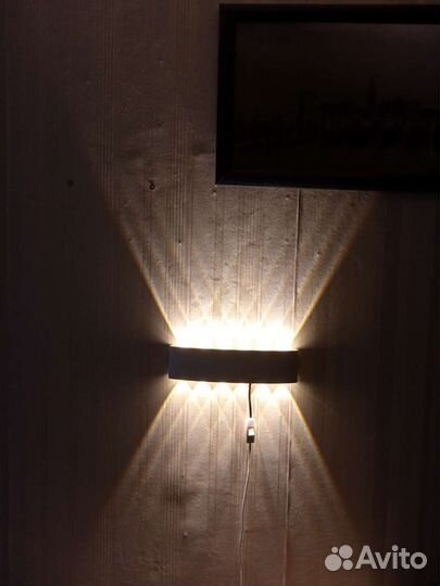 Новый металлический светильник 32см 2 шт