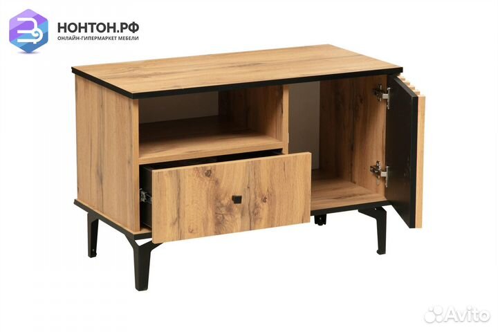 Тв-тумба Либерти 51.07 дуб вотан / черный