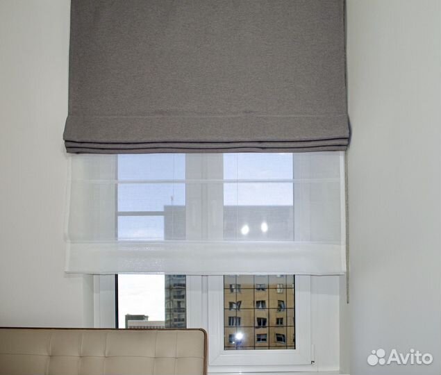 Двойная римская штора