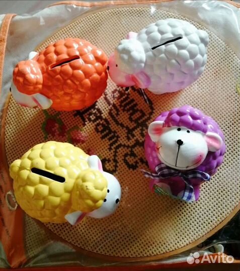 Овечки копилка керамика